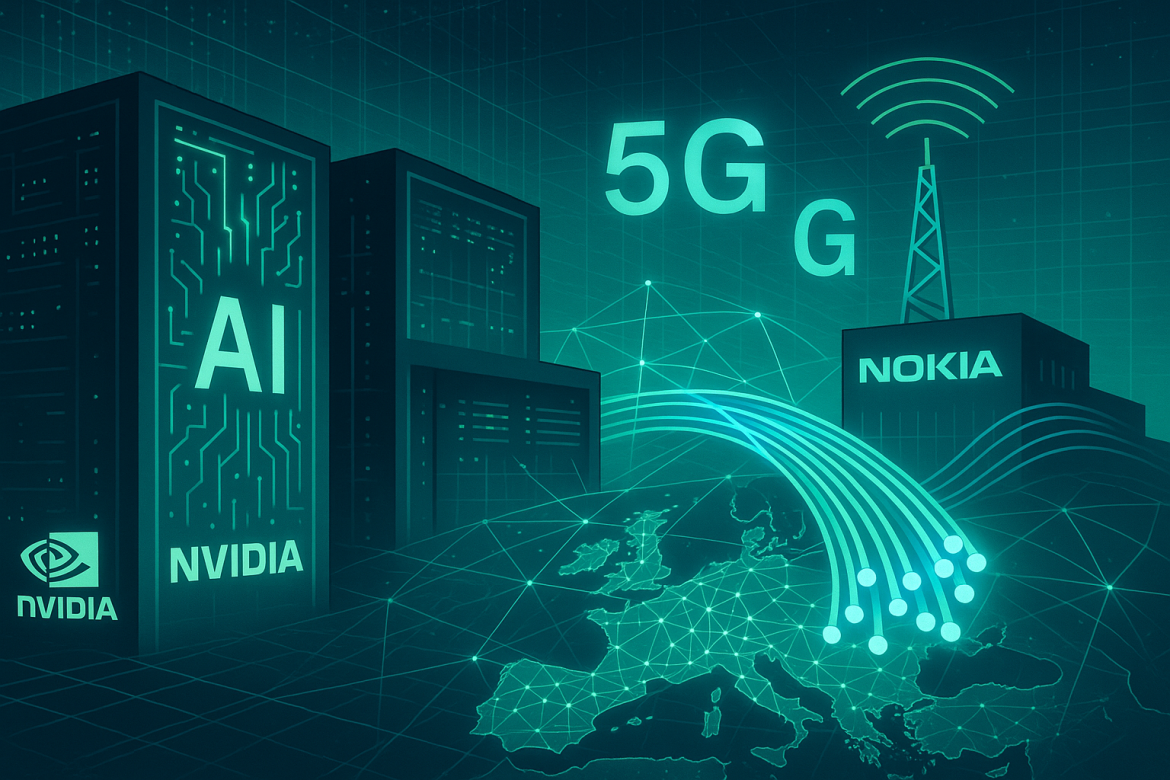 Nvidia Corp. plans to make a $1 billion equity investment in Nokia Oyj, betting on the Finnish company’s strategic pivot from traditional mobile networking toward artificial intelligence (AI) and data center technologies. The move marks a major endorsement from the world’s most valuable chipmaker, further highlighting how AI infrastructure is reshaping the global technology landscape.Nvidia takes 2.9% stake in NokiaUnder the terms of the agreement announced Tuesday, Nokia will issue about 166 million new shares to Nvidia at $6.01 per share, giving the US-based chipmaker a 2.9% ownership stake in the company. Nokia shares surged as much as 17% in Helsinki trading, their biggest intraday jump since 2013, while US-listed Nokia stock climbed 19% to $7.53. Nvidia shares were up 1.1%, while other network equipment makers such as Arista Networks and Ciena slipped around 0.4% each.The partnership will see Nvidia’s chips integrated into Nokia’s radio access network (RAN) software to enhance performance for 5G and 6G connectivity. At the same time, Nvidia will explore incorporating Nokia’s data center technologies into its own AI infrastructure. Both companies described the deal as a step toward developing advanced AI networking solutions capable of meeting the surging global demand for computing capacity.Nokia’s strategic pivot to AI and data centersBest known for its legacy in mobile networks, Nokia has been steadily repositioning itself as a key player in AI-driven connectivity and data infrastructure. The company’s push into data center technology—fueled by rising demand from AI workloads—has already begun to pay off. Nokia recently beat Wall Street earnings estimates, aided by growth in its new business lines.Earlier this year, Nokia acquired US-based Infinera Corp. for $2.3 billion, expanding its portfolio to include networking products optimized for AI data centers. In April, it appointed Justin Hotard, formerly head of Intel’s Data Center and AI Group, as its Chief Executive Officer, underscoring its AI ambitions. The company also announced a partnership with Super Micro Computer in September to build integrated data-center solutions for AI computing.Hotard’s leadership marks a new era for Nokia, which is now positioning itself as the only Western alternative to China’s Huawei Technologies Co., offering a full suite of communications infrastructure, including 5G radios, fiber optics, and core networking systems.Nvidia expands its global AI footprintThe investment in Nokia adds to Nvidia’s broader global expansion in AI-related ventures. In recent months, the company has embarked on a spending spree—<a href="https://invezz.com/news/2025/09/22/nvidia-to-back-openai-with-100b-data-centre-investment/">pledging up to $100 billion to OpenAI</a> and providing funding to firms such as Wayve and Oxa in autonomous vehicles, Revolut in fintech, and PolyAI in conversational AI. Nvidia has also announced plans to build a €1 billion data center in Germany in partnership with Deutsche Telekom AG, as part of its effort to strengthen Europe’s AI infrastructure.The Nokia investment comes as European policymakers and tech leaders seek to build a competitive AI ecosystem capable of keeping pace with the United States and China. Nvidia CEO Jensen Huang has been vocal in urging Europe to accelerate infrastructure development and support companies aiming to harness AI while maintaining control over their data within the region.For Nvidia, the Nokia deal represents both a strategic foothold in Europe’s networking industry and an opportunity to integrate AI deeper into next-generation communications infrastructure. For Nokia, it provides a powerful endorsement of its AI transformation strategy and a boost of confidence from one of the technology industry’s most influential players.The post <a href="https://invezz.com/news/2025/10/28/nvidia-to-invest-1b-in-nokia-to-accelerate-ai-and-networking-collaboration/">Nvidia to invest $1B in Nokia to accelerate AI and networking collaboration</a> appeared first on <a href="https://invezz.com/">Invezz</a>